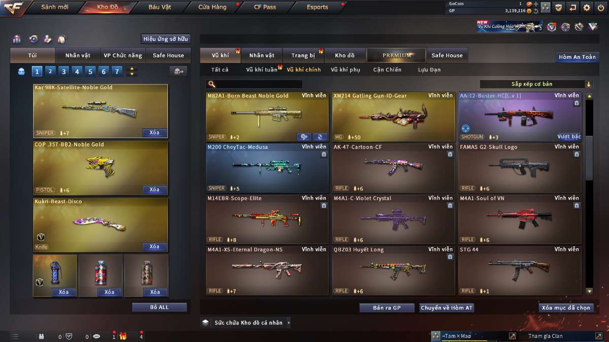 shop acc cf uy tin gia re